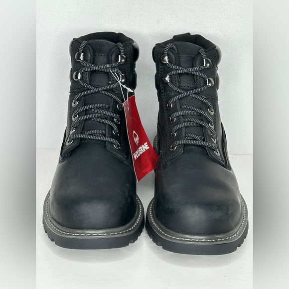 Wolverine NWT Black Floorhand Boots Waterproof Steel Toe Sz 7 1/2 - Picture 12 of 12